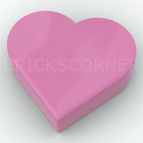 LEGO® Tuile Ronde 1 x 1 Coeur - 39739 - Rose Foncé