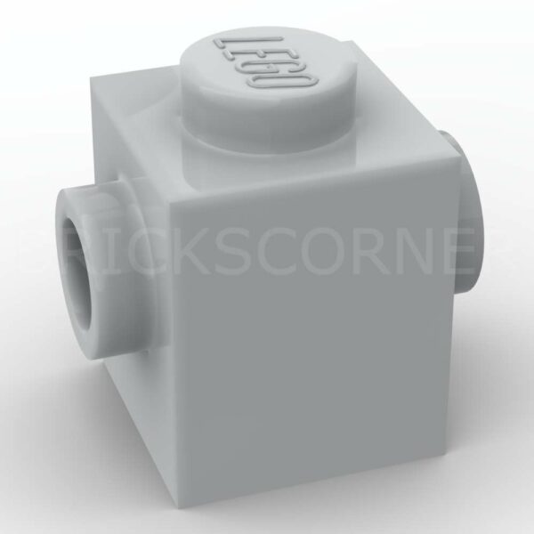 LEGO® Brique Modifiée 1 x 1 avec Tenon sur 2 Faces Opposées - 47905 - Medium Stone Gray