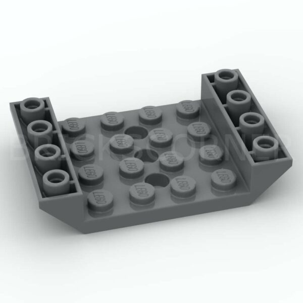 LEGO® Pente Inversée 45° 6 x 4 Double sur Plaque 4 x 4 - 60219 - Dark Stone Gray
