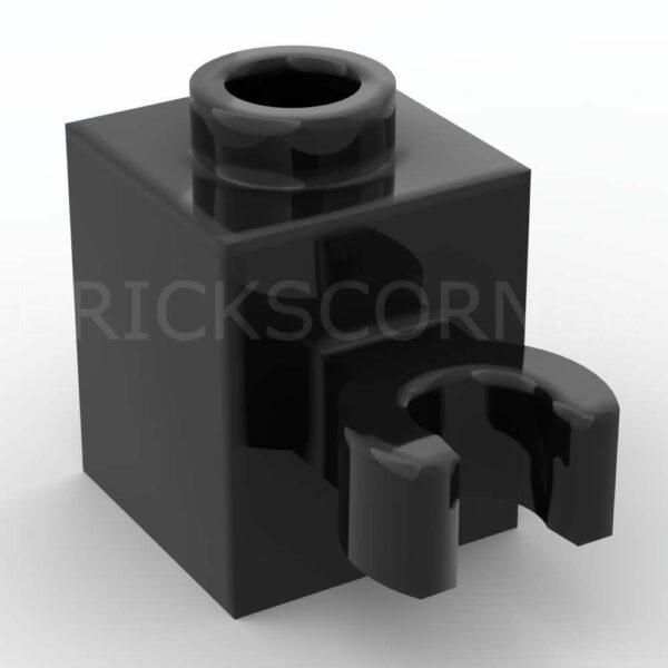 LEGO® Brique Modifiée 1 x 1 avec Clip Vertical - 60475b - Noir