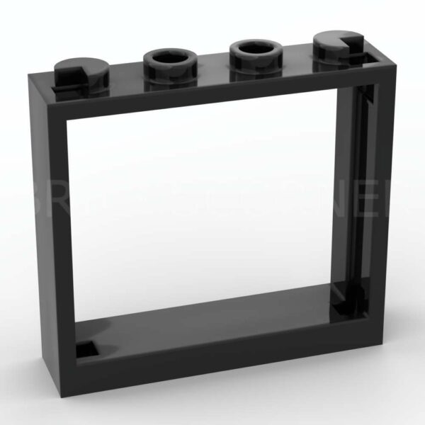 LEGO® Fenêtre 1 x 4 x 3 - 60594 - Noir