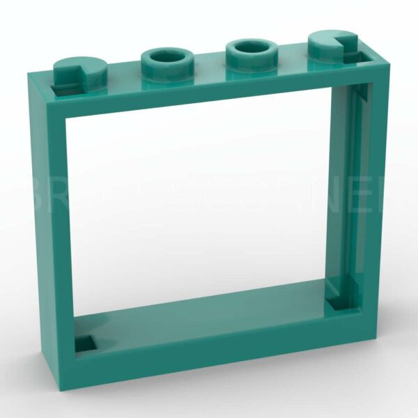 LEGO® Fenêtre 1 x 4 x 3 - 60594 - Turquoise Foncé
