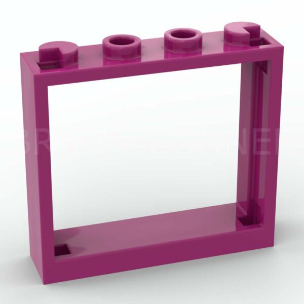 LEGO® Fenêtre 1 x 4 x 3 - 60594 - Magenta