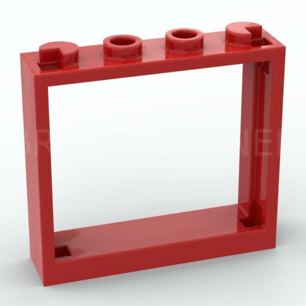 LEGO® Fenêtre 1 x 4 x 3 - 60594 - Rouge