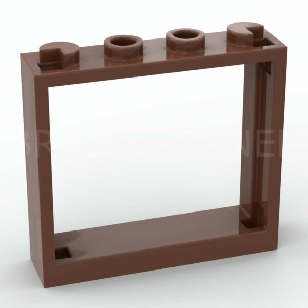 LEGO® Fenêtre 1 x 4 x 3 - 60594 - Brun