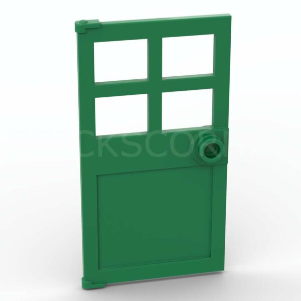 LEGO® Porte 1 x 4 x 6 avec 4 Fenêtres et Tenon - 60623 - Vert