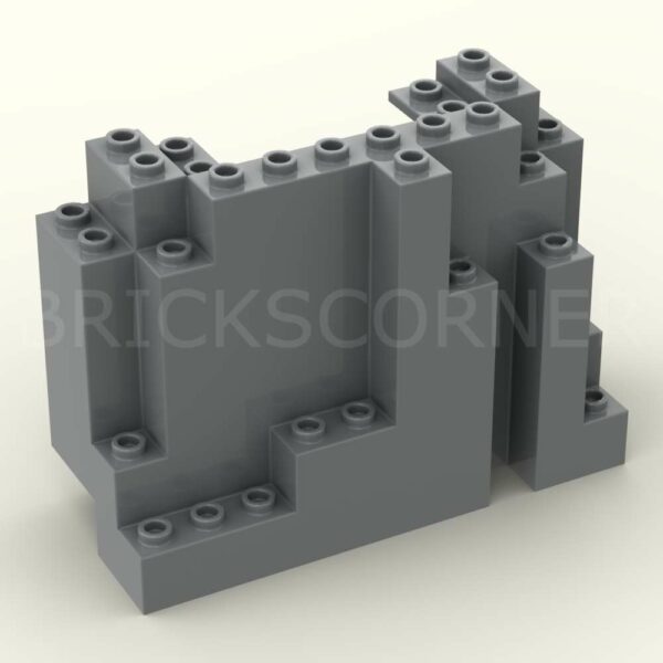 LEGO® Rocher Rectangulaire 4 x 10 x 6 "BURP" - 6082 - Dark Stone Gray