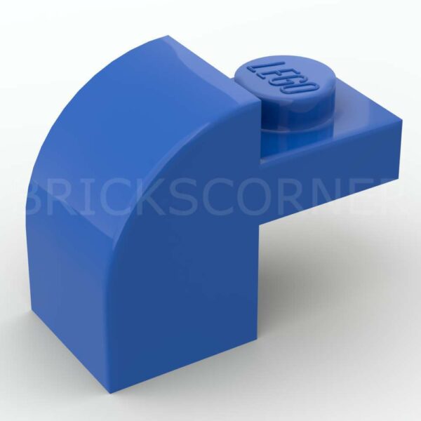 LEGO® Pente Arrondie avec un Tenon / Arche 2 x 1 x 1 1/3 - 6091 - Bleu