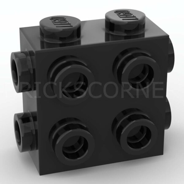 LEGO® Brique Modifiée 1 x 2 x 1 2/3 Tenons sur 3 Faces - 67329 - Noir