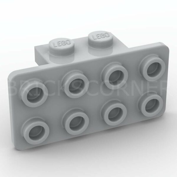 LEGO® Support Perpendiculaire / Bracket 1 x 2 - 2 x 4 - 93274 - Medium Stone Gray