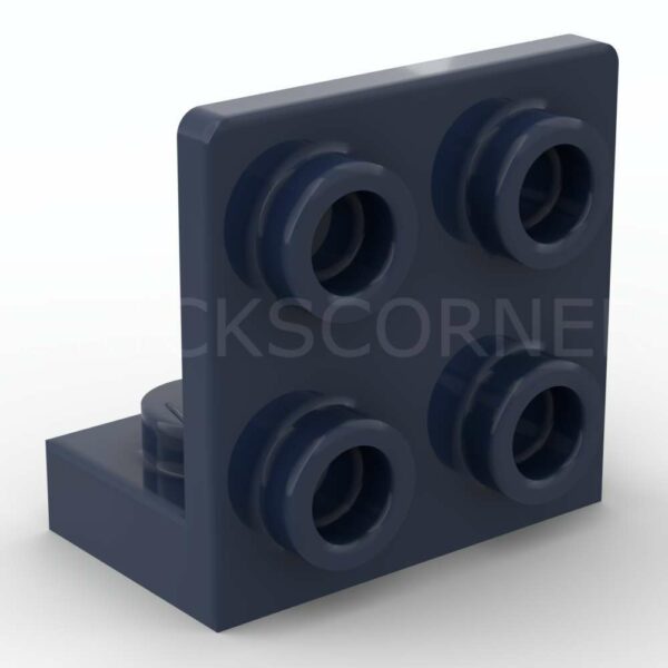 LEGO® Support Perpendiculaire / Bracket 1 x 2 - 2 x 2 Inversé - 99207 - Bleu Foncé