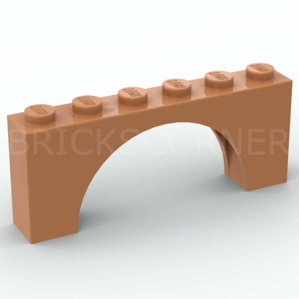 LEGO® Arche 1 x 6 x 2 - 15254 - Nougat Moyen