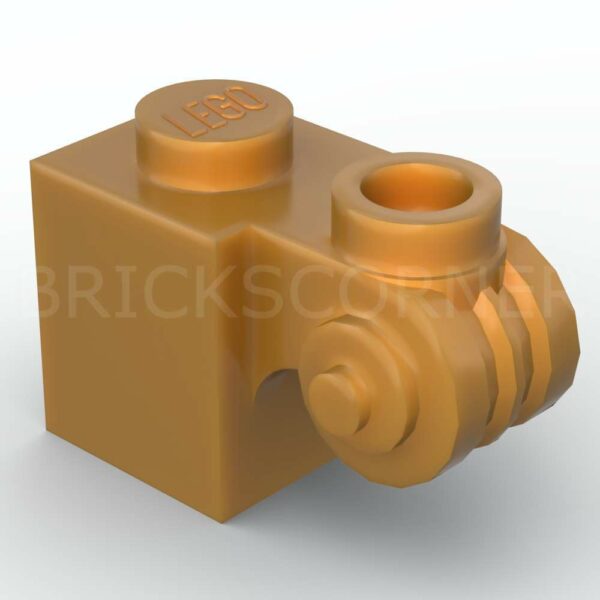 LEGO® Brique Modifiée 1 x 1 avec Ornement - 20310 - Doré