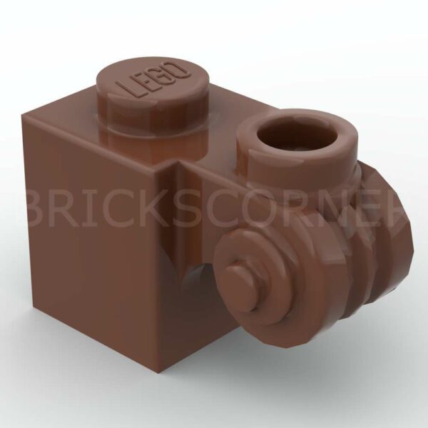 LEGO® Brique Modifiée 1 x 1 avec Ornement - 20310 - Brun