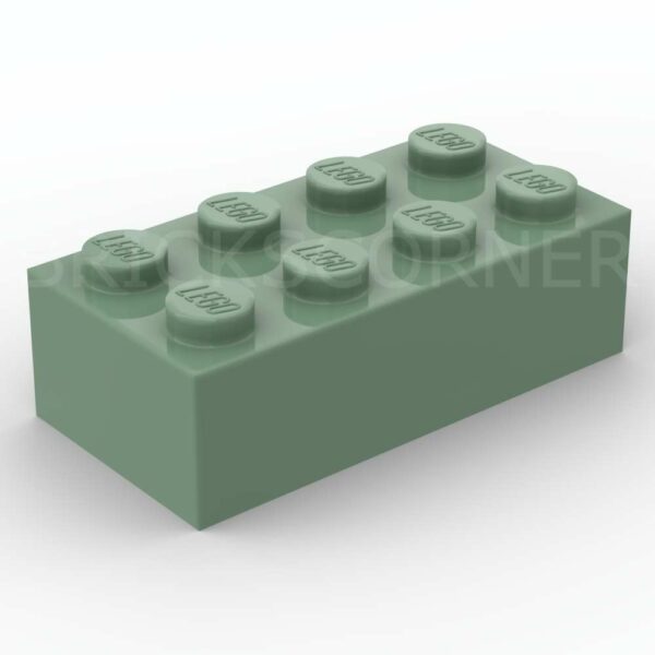 LEGO® Brique 2 x 4 - 3001 - Vert Sable
