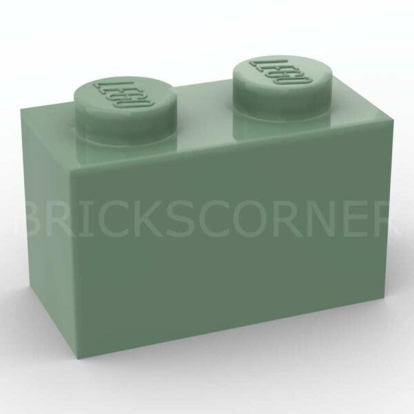 LEGO® Brique 1 x 2 - 3004 - Vert Sable