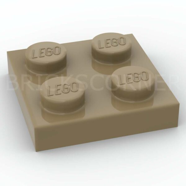 LEGO® Plaque 2 x 2 - 3022 - Beige Foncé