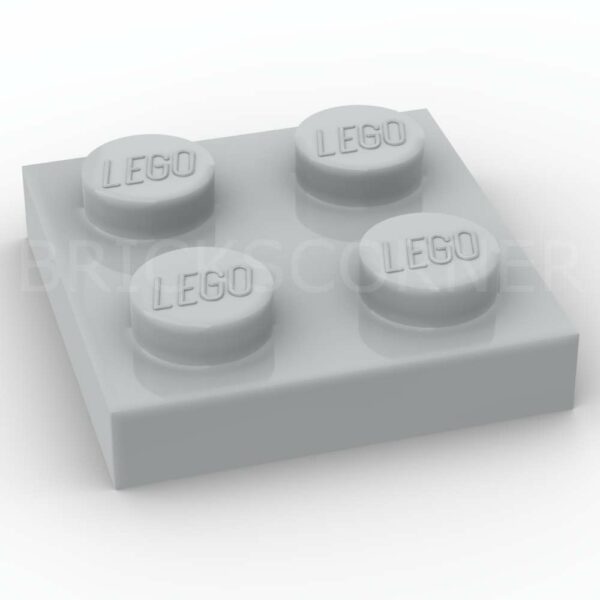 LEGO® Plaque 2 x 2 - 3022 - Medium Stone Gray