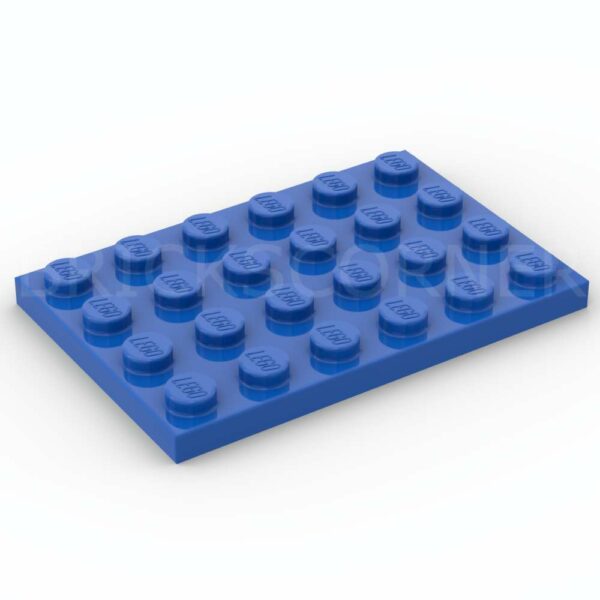 LEGO® Plaque 4 x 6 - 3032 - Bleu