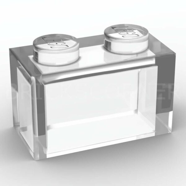 LEGO® Brique 1 x 2 Creuse - 3065 - Transparent