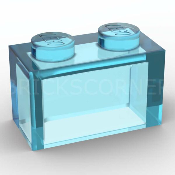 LEGO® Brique 1 x 2 Creuse - 3065 - Bleu Clair Transparent