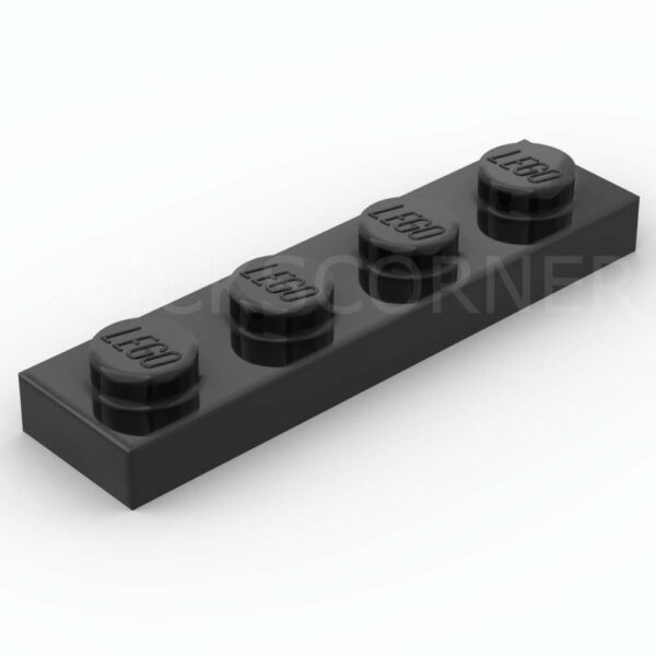 LEGO® Plaque 1 x 4 - 3710 - Noir