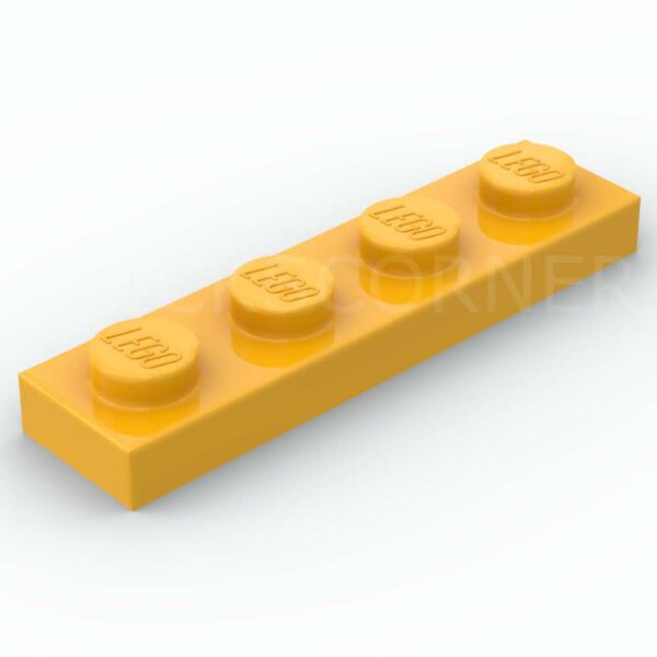 LEGO® Plaque 1 x 4 - 3710 - Orange Clair