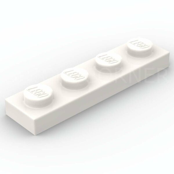 LEGO® Plaque 1 x 4 - 3710 - Blanc