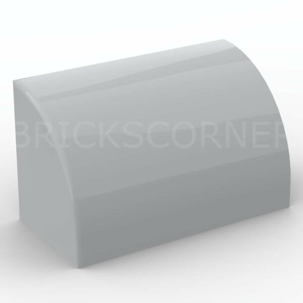 LEGO® Pente Courbe 1 x 2 x 1 - 37352 - Medium Stone Gray