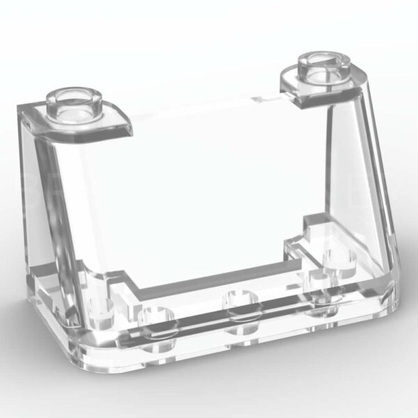 LEGO® Pare-brise 2 x 4 x 2 - 3823 - Transparent