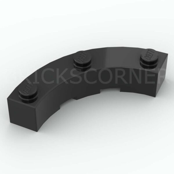 LEGO® Brique Ronde 4 x 4 "Macaroni" - 48092 - Noir