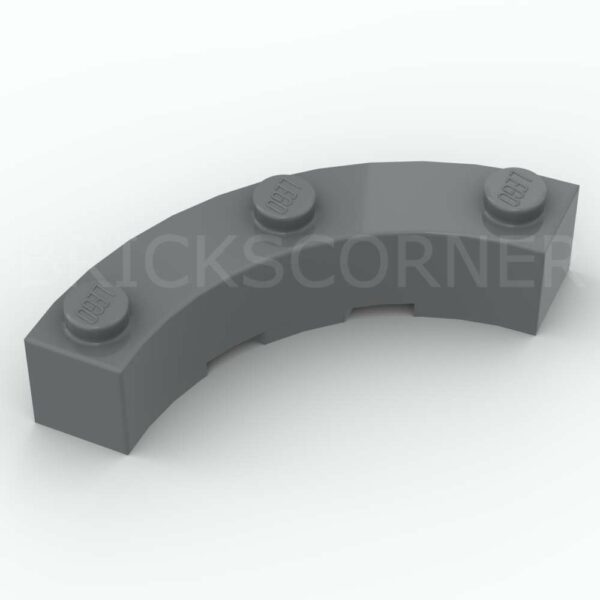 LEGO® Brique Ronde 4 x 4 "Macaroni" - 48092 - Dark Stone Gray