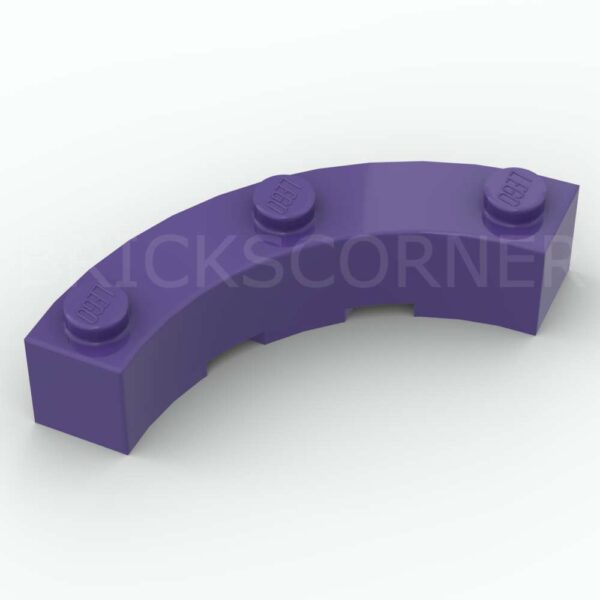 LEGO® Brique Ronde 4 x 4 "Macaroni" - 48092 - Violet Foncé
