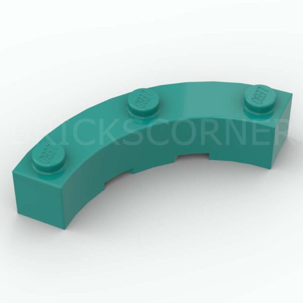 LEGO® Brique Ronde 4 x 4 "Macaroni" - 48092 - Turquoise Foncé