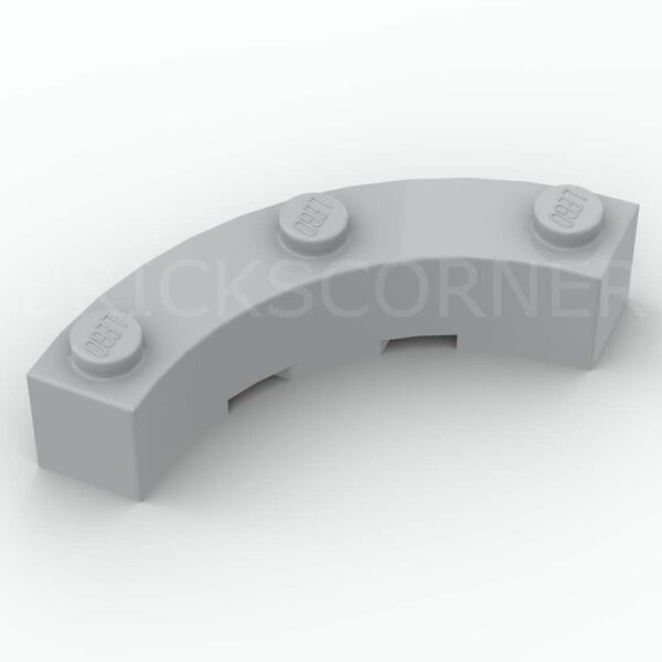 LEGO® Brique Ronde 4 x 4 "Macaroni" - 48092 - Medium Stone Gray