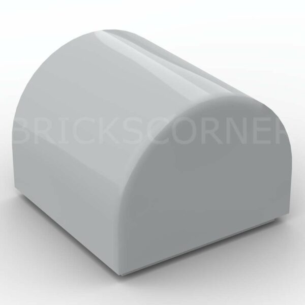 LEGO® Pente Courbe 1 x 1 Double - 49307 - Medium Stone Gray