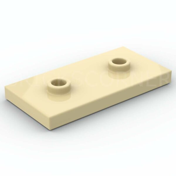 LEGO® Plaque Modifiée 2 x 4 avec 2 Tenons "Double Jumper" - 65509 - Beige