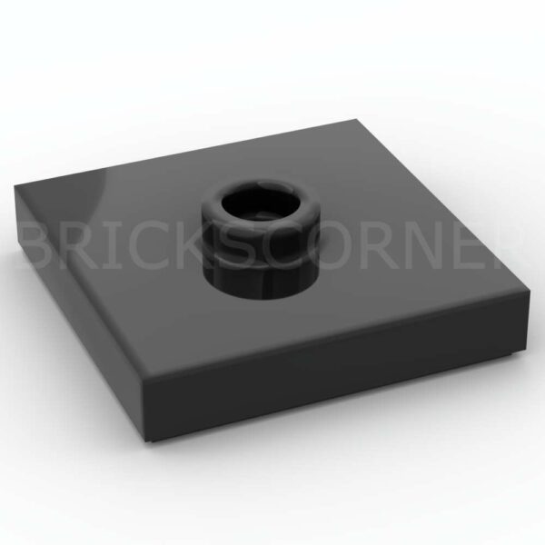 LEGO® Plaque Modifiée 2 x 2 "Jumper" avec Tenon au Centre - 87580 - Noir