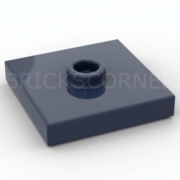 LEGO® Plaque Modifiée 2 x 2 "Jumper" avec Tenon au Centre - 87580 - Bleu Foncé