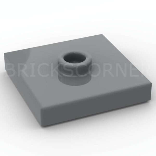 LEGO® Plaque Modifiée 2 x 2 "Jumper" avec Tenon au Centre - 87580 - Dark Stone Gray