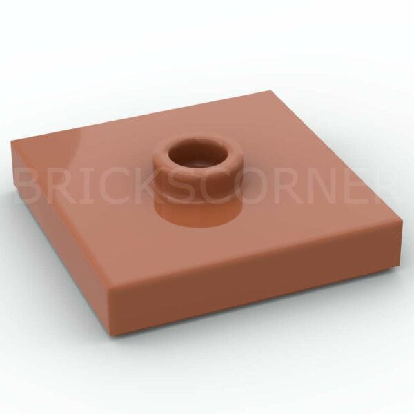 LEGO® Plaque Modifiée 2 x 2 "Jumper" avec Tenon au Centre - 87580 - Orange Foncé