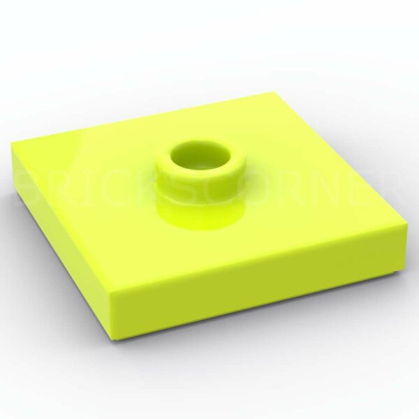 LEGO® Plaque Modifiée 2 x 2 "Jumper" avec Tenon au Centre - 87580 - Lime