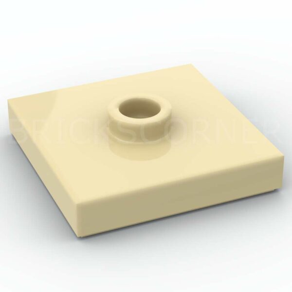 LEGO® Plaque Modifiée 2 x 2 "Jumper" avec Tenon au Centre - 87580 - Beige