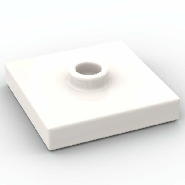 LEGO® Plaque Modifiée 2 x 2 "Jumper" avec Tenon au Centre - 87580 - Blanc