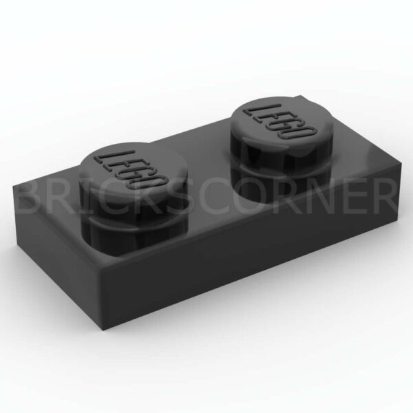 LEGO® Plaque 1 x 2 - 3023 - Noir