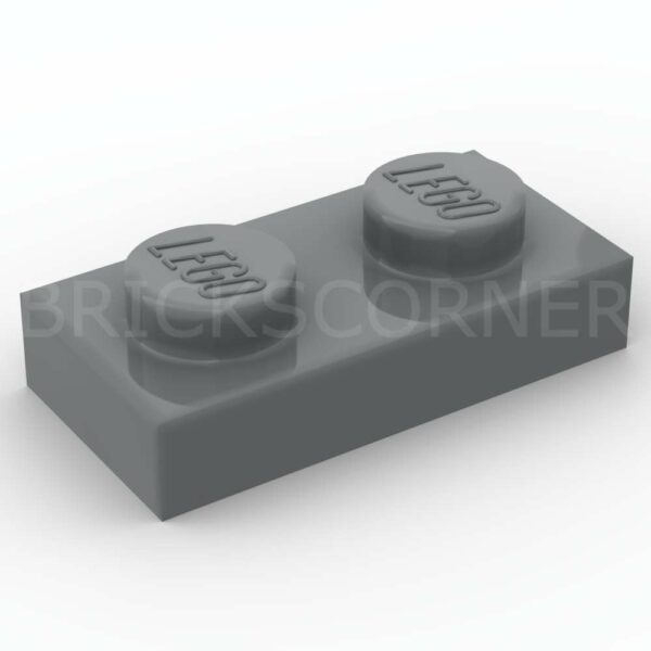 LEGO® Plaque 1 x 2 - 3023 - Dark Stone Gray