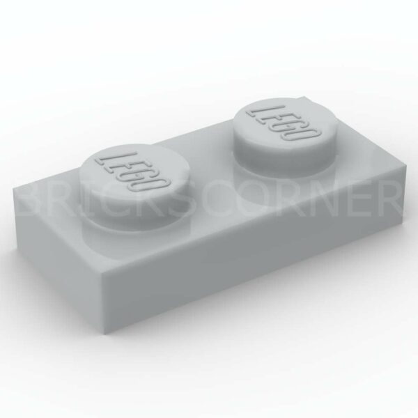 LEGO® Plaque 1 x 2 - 3023 - Medium Stone Gray