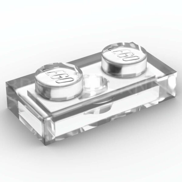 LEGO® Plaque 1 x 2 - 3023 - Transparent