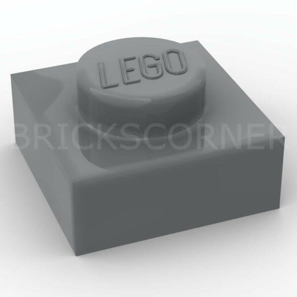 LEGO® Plaque 1 x 1 - 3024 - Dark Stone Gray