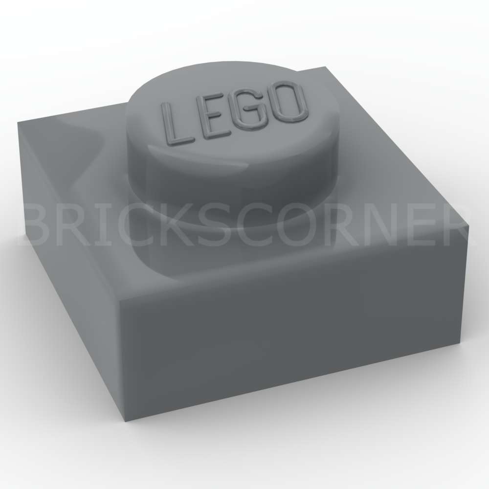 LEGO® Plaque 1 x 1 - 3024 - Dark Stone Gray